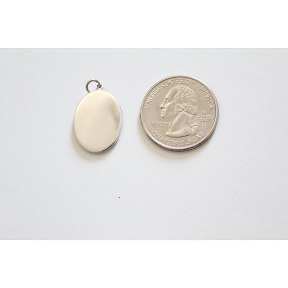 Sterling Silver Pine Tree Charm with Bronze Moon Charm - Picture 3 of 3